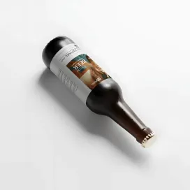 Amber Color Longneck Beer Bottle 08